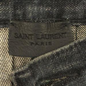 SAINT LAURENT PARIS デニムパンツ D01 M/SL-LW ヴィンテージ加工 ボタンフライ ブラック