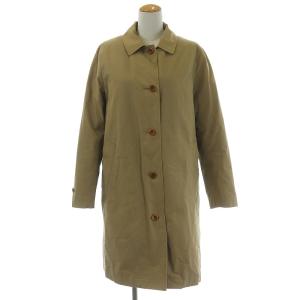 ステンカラーコート ロング丈 ダウンライナー付 コットン 3 ベージュ