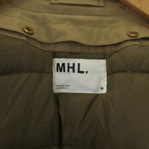 MHL. ステンカラーコート ロング丈 ダウンライナー付 コットン 3 ベージュ
