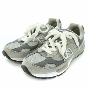 New Balance M992GR スニーカー スエード 26cm グレー