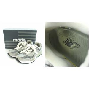 New Balance M992GR スニーカー スエード 26cm グレー