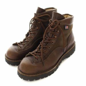 Danner ショートブーツ GORE-TEX レザー キャンバス 25.5cm ブラウン