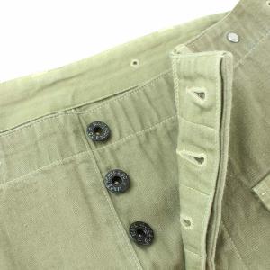 WAREHOUSE ヘリンボーンカーゴパンツ W30 カーキ