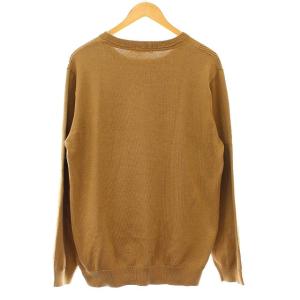 BLACK LABEL CRESTBRIDGE 19SS ニット コットン セーター 格子柄 L キャメル ブラウン