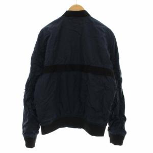 DIESEL ブルゾン ジャケット ナイロン 裏地キルティング M ネイビー