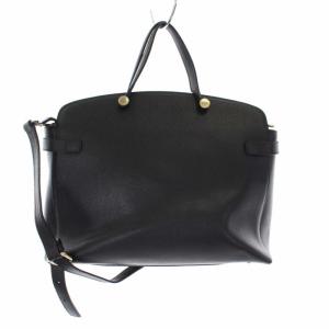 FURLA AGATA ハンドバッグ ショルダーバッグ 2way レザー ブラック