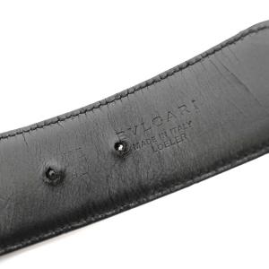 BVLGARI ブルガリブルガリ ロゴレザーベルト 42 ブラック