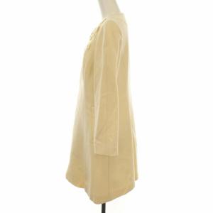 M'S GRACY 近年モデル ノーカラーコート 38 白