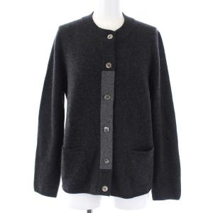 98A ヴィンテージ カシミヤ カーディガン M チャコールグレー P11473W02426