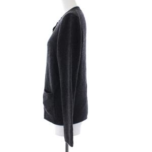 CHANEL 98A ヴィンテージ カシミヤ カーディガン M チャコールグレー P11473W02426