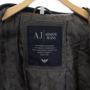 ARMANI JEANS AJ レザージャケット 48 グレー