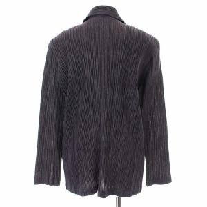 PLEATS PLEASE ISSEY MIYAKE イッセイミヤケ シャツジャケット プリーツ 4 パープル