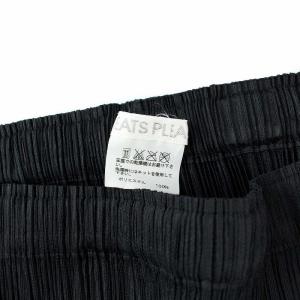 PLEATS PLEASE ISSEY MIYAKE イッセイミヤケ スカート ロング プリーツ サイドボタン 3 L ブラック