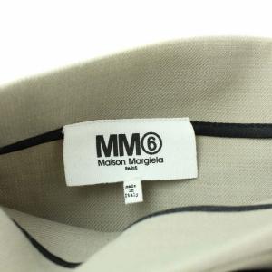 MM6 Maison Margiela 18AW ワイドパンツ 変形 ウール混 42 ベージュ