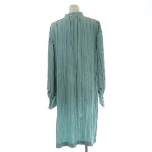 ADORE 21SS FLOWINGプリーツロングブラウス 38 ライトブルー