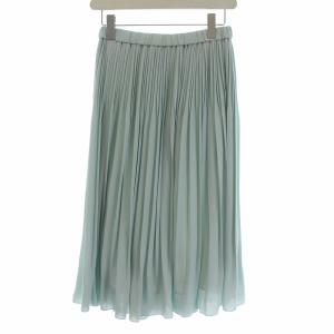 ANAYI 18SS プリーツスカート 38 ライトグリーン
