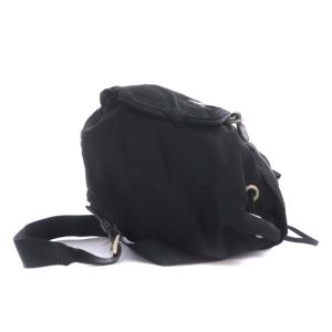 PRADA リュックサック デイパック ミニ 三角プレート ナイロン ブラック