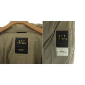 TATRAS LTA16A4487 アゴーニャ ダウンコート ロング丈 ダブルボタン ベルト 2 ベージュ 