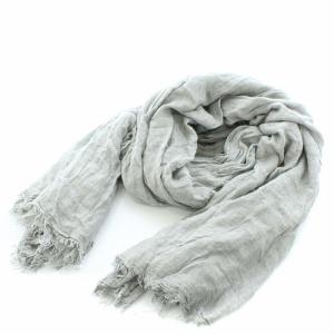 ストール マフラー モダール シルク混 グレー