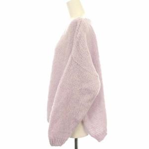 Spick&Span TRICOTS JEAN MARC 別注 ボートネックスリットプルオーバー ニット F パープル