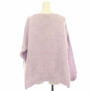 Spick&Span TRICOTS JEAN MARC 別注 ボートネックスリットプルオーバー ニット F パープル