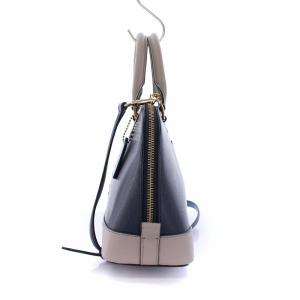 COACH クロスグレーンレザーハンドバッグ 