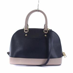 COACH クロスグレーンレザーハンドバッグ 