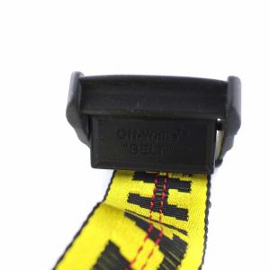 Off-White インダストリアルベルト ロゴバックル イエロー ブラック