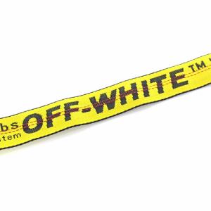 Off-White インダストリアルベルト ロゴバックル イエロー ブラック