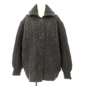 21AW VINTAGE CABLE CARDIGAN カーディガン ニット ケーブル ウール 1 グレー