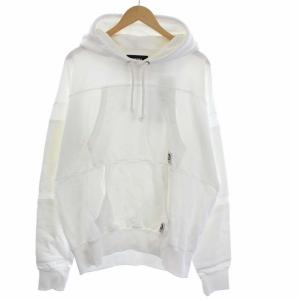 S-ALBY-POCKETS FELPA プルオーバー 長袖 パーカー スウェット L ホワイト