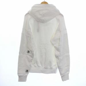 DIESEL S-ALBY-POCKETS FELPA プルオーバー 長袖 パーカー スウェット L ホワイト