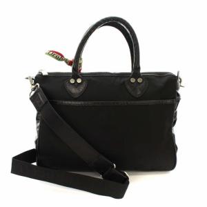 Orobianco ハンドバッグ ショルダー 2way リモンタナイロン エナメル ロゴ ブラック