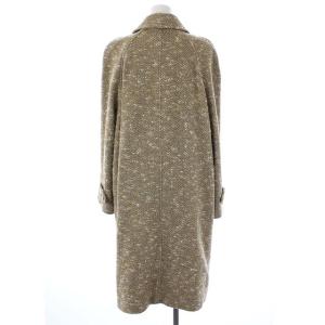 CHANEL 96A ヴィンテージ ツイード ステンカラーコート ココマーク 36 ベージュ