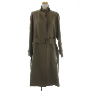 19AW スタンドカラーコート ロング丈 2 カーキ