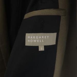 MARGARET HOWELL 19AW スタンドカラーコート ロング丈 2 カーキ