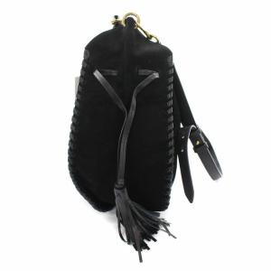 ISABEL MARANT バケットバッグ スエード タッセル ブラック