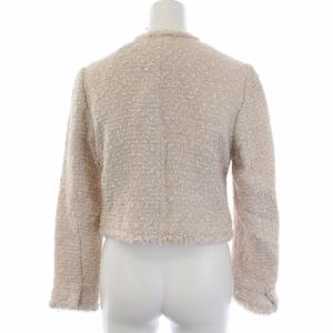 CELFORD スーツ セットアップ ノーカラージャケット スカート ひざ丈 タイト ツイード 38 ベージュ