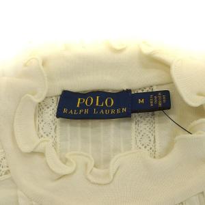 POLO RALPH LAUREN フレンチスリーブカットソーシャツ M アイボリー