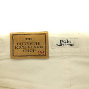 POLO RALPH LAUREN THE CHRYSTIE KICK FLARE CROP デニムパンツ ストレート ダメージ加工