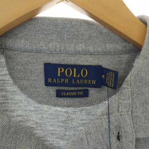 POLO RALPH LAUREN クラシックフィット ポロシャツ 半袖 オーバーサイズ ポロベア 刺繍 M グレー