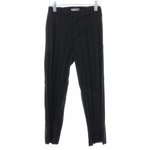 WHITE LABEL プリーツパンツ 2 ブラック