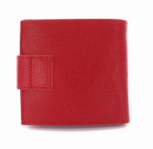 IL BISONTE 二つ折り財布 レザー 牛革 レッド