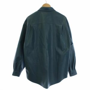 BEAUTY&YOUTH UNITED ARROWS 1225-604-9420 フェイクレザーCPOジャケット M ブルー 