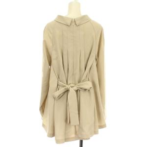 ADORE 21SS ドライジョーゼットブラウス ハイネック 38 グレージュ