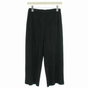 イッセイミヤケ イージーパンツ ワイドパンツ プリーツ 2 M ブラック