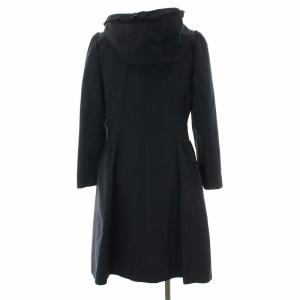 M'S GRACY フリルフードコート スプリングコート カメリアジップ 38 M ブラック