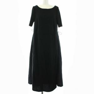 M'S GRACY 21SS ワンピース 切替 半袖 ロング M ブラック