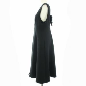 M'S GRACY 21SS ワンピース ノースリーブ バックリボン ロング 38 M ブラック