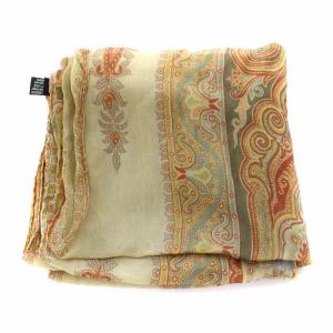 ETRO ペイズリー柄シルクストール ベージュ